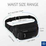 Bum Fashion Fanny Pack Men Women Water Resistant Waist Bag With 6 Zipped Pockets