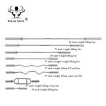 Silvery 86" Weight Lifting Bar For Training Muscles Customized Logo