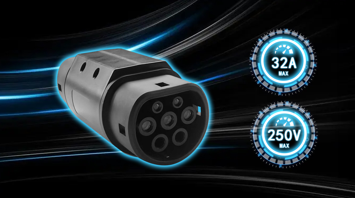 16A Electric Car Charging Connector Outlet Plug Outlet Adapter for 220V Type2 EV Charging Retrofit/Upgrade Performance