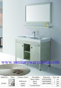 Quality Modern Alunimun Bathroom Vanity/ aluminum alloy bathroom cabinet/Mirror Cabinet /H-9633 wholesale