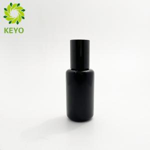 Quality Black Color 30ml Amethyst Bottle With Roller Ball For Cosmetic Oil Packaging wholesale