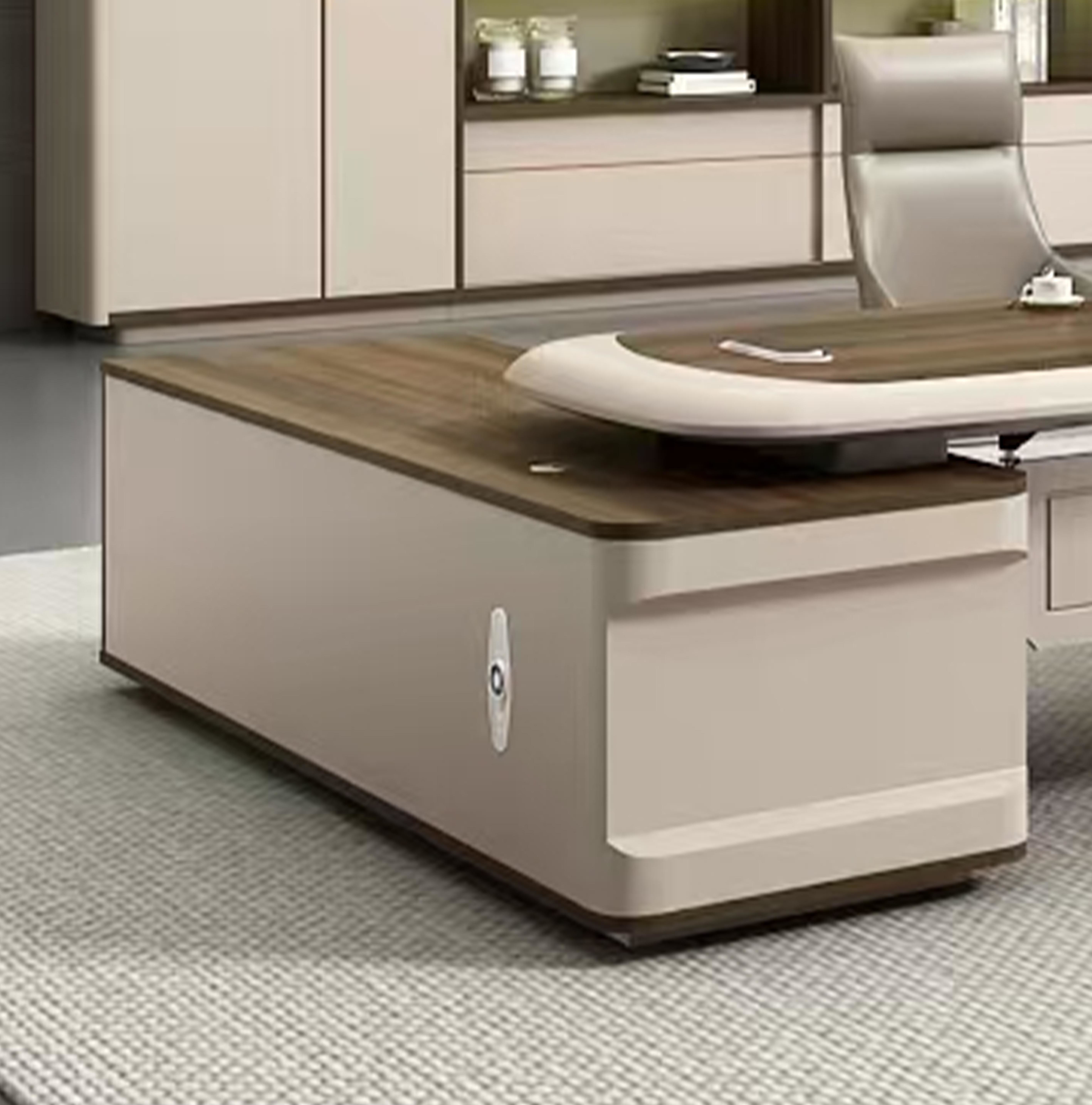 Modern Large Office Desk With Chair Manager Table Chief Executive Table