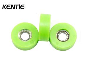 Quality ZZ Shields Low Friction Ball Bearing Pulley POM Coat R188 4*12.7*4.8mm Green Color wholesale