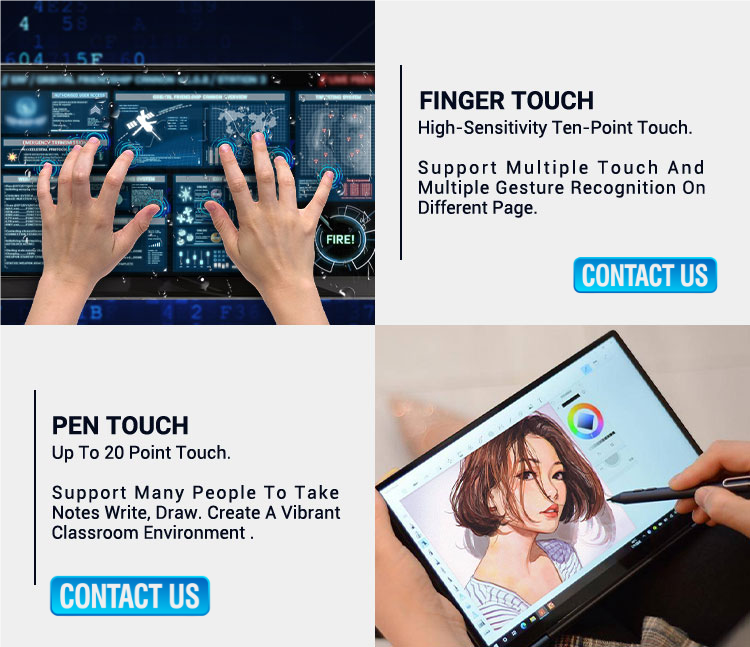 10.1 Inch Open Frame LCD Monitor Waterproof Touch Screen Panel ODM