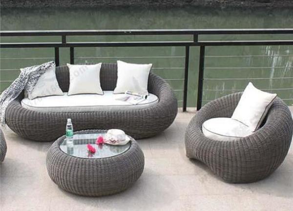 Leisure Aluminium PE Rattan Wicker furniture Outdoor Garden Backyard Sofa sets