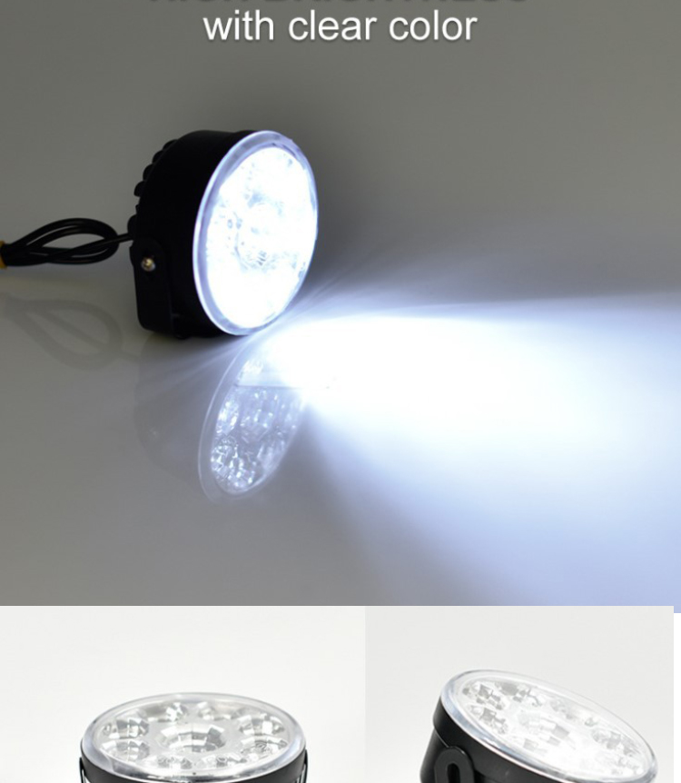 12V 5050 Driving Car Fog Lamp Led Bulb Round Led Daytime Running Light