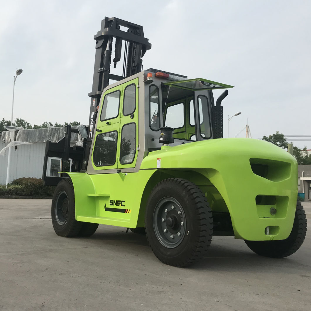 10ton Diesel Forklift with Attachment for Glass Warehouse Forklift