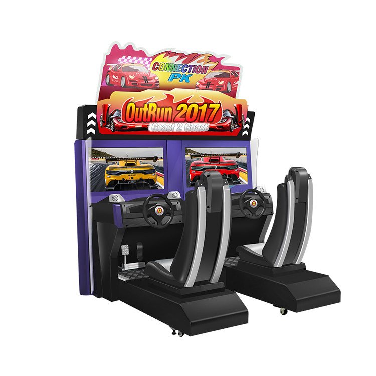Outrun 2 Car Racing Arcade Machine steering wheel 32 Inches Screen