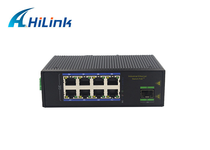 IP30 1000BASE SC Industrial Media Converter 220VAC RJ45