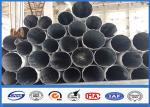 Steel Q345 Gr50 Material Galvanized Substation Power Transmission Steel Pole