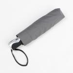 21 inch grey auto open close umbrella with silver and black rubber coating