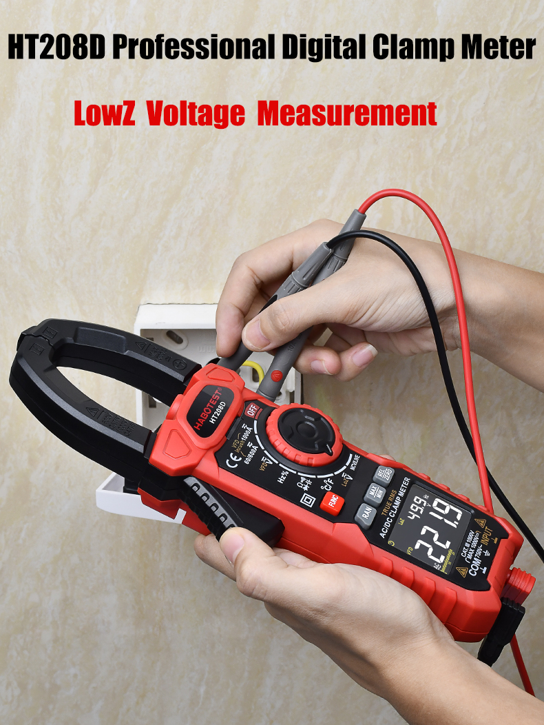 Handheld Digital Power Smart Clamp Meter 1000 Amp 1000v