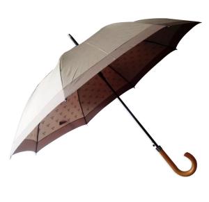 Quality Wooden J Handle Pongee Fabric Compact Golf Umbrella wholesale