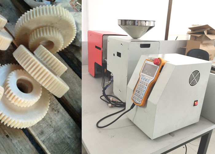 Mini Injection Molding Machine 12 ton / Clamping Force Injection Molding ISO9001 Passed