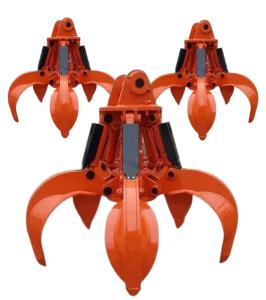 Quality Orange Peel Grab Excavator Rock Grapple, Excavator Attachments Hydraulic Grab Thumb Bucket For CAT VOLVO JCB Excavator wholesale