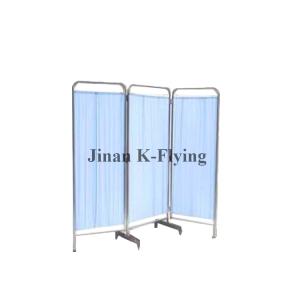 Quality Mobile SS Hospital Ward Folding Screen Medical Casters wholesale