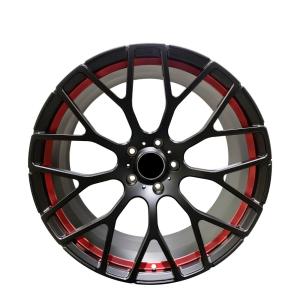 Quality 5x130 matt black color and red line 22x10 wheels forged wheels for mercedes G class wholesale