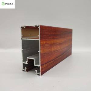 Quality Extrusion Aluminium Profile Doors And Windows Wood Grain wholesale