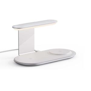 Quality Aluminum Alloy 3-in-1 Night Light Wireless Charger Stand with 15W/10W/7.5W 5W Output wholesale