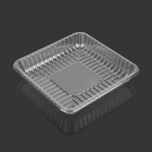 Quality Square Transparent 18*18*3cm PET Plastic Tray wholesale