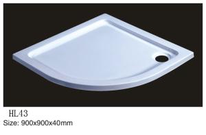 Quality Acrylic shower tray, shower basin,acrylic shower base HL-43 900X900X40 wholesale