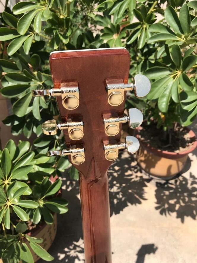 Classical Acoustic Guitar 41" Solid Spruce Top Rosewood back&side 301 EQ all Real Abalone Binding