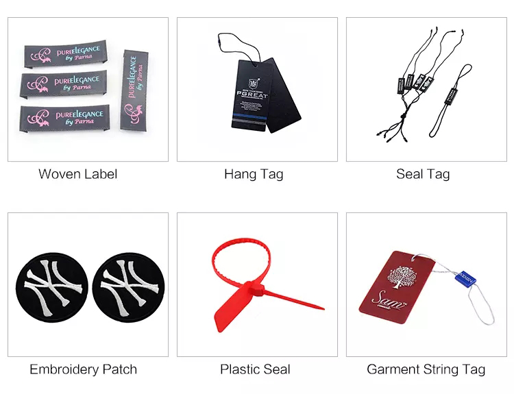 Custom UV Varnishing Label Sticker Printing For Clothing Paper Hang Tag