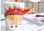 Stegosaurus Triceratops 9x11cm Hand Painted Ceramic Mugs