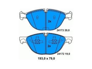 Quality X6 E71 BMW Front Brake Pads 34116778048 Rust Prevention Rustproof wholesale