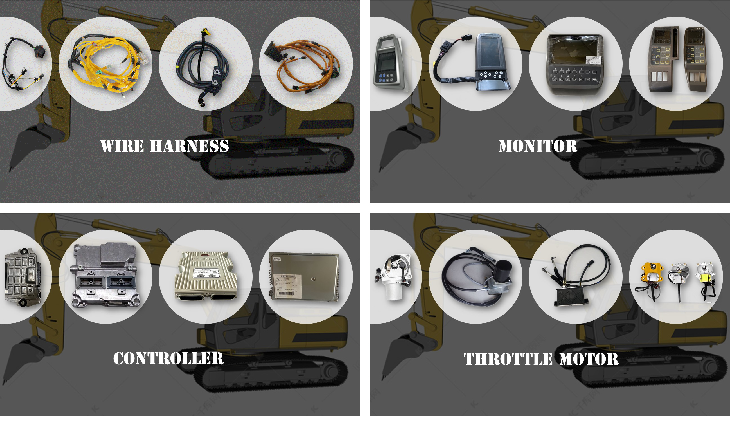7835-35-1002 7835-34-1002 Excavator Monitor Panel for PC200-8MO PC240-8MO PC360-8MO