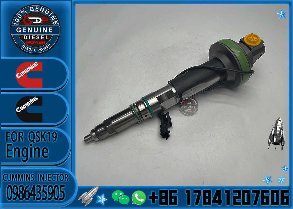 Fuel Injector 0986435616 0986435905 0986435612 0986435611 For QSK19 QSK38 QSK50 QSK60 Engine