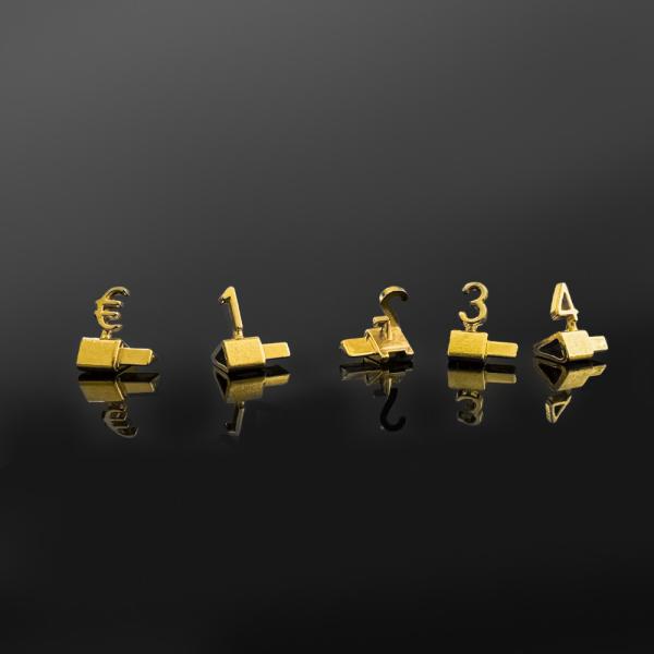 Cheap 3D Metal EUR Pricing Systems for jewellery Retail Price Display Tags for sale
