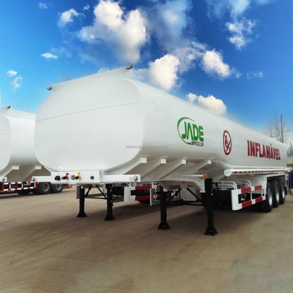 Max Payload 36000L 3 Axles Carbon Steel Tank Semi-Trailer for Energy Transport