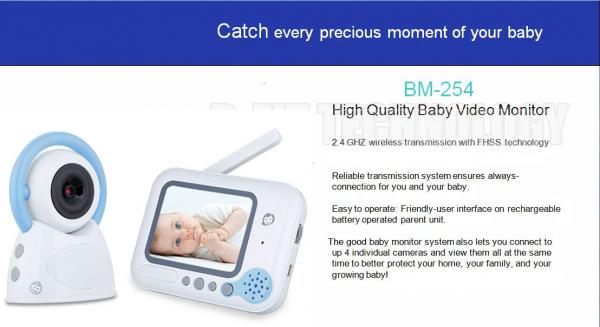 Portable Wireless Video Baby Monitor Home Camera Monitoring With VOX Function