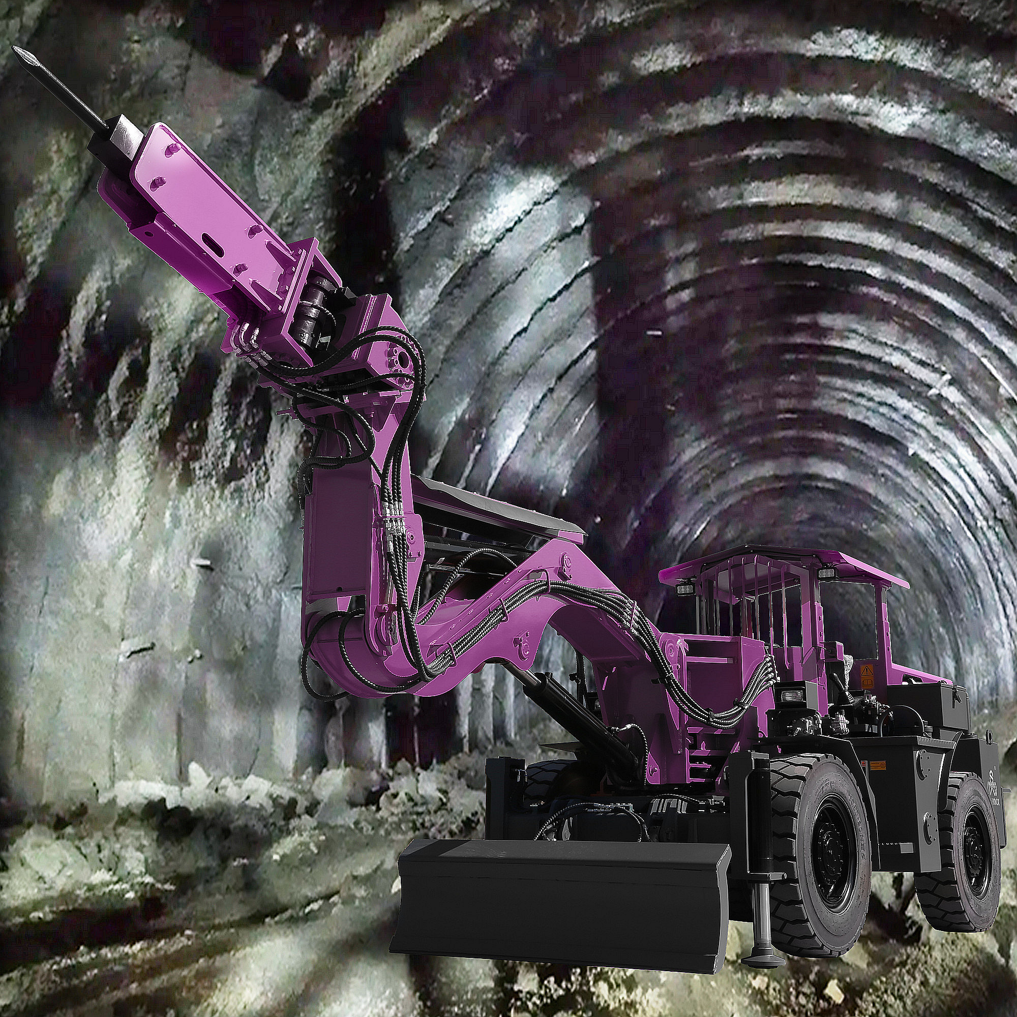 Scaling Drilling Rig Tunnel Scaler Breaker Mining Machine Hydraulic Jumbo Drilling Rig