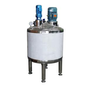 Quality Adjustable Speed Cylindrical Mixer Tank SS304 SS316L Double Jacketed wholesale