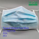 Skin Friendly 3 Ply Non Woven Face Mask , Anti Dust P2 Disposable Dust Mask