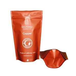 Quality PET 230mmx160mm 90mm 125 Micron Tea Packaging Pouch wholesale