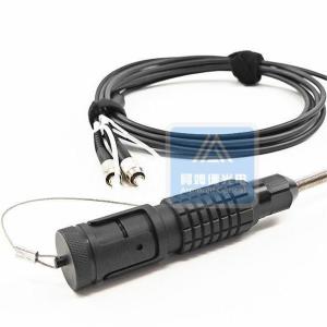 Quality 2 Core Armored Patch Cord Military Jumper Cables 5.0mm Black TPU Jacket Pro Beam FC wholesale