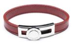 Leather Bracelet, Stainless Steel Clasp, 8 Inches