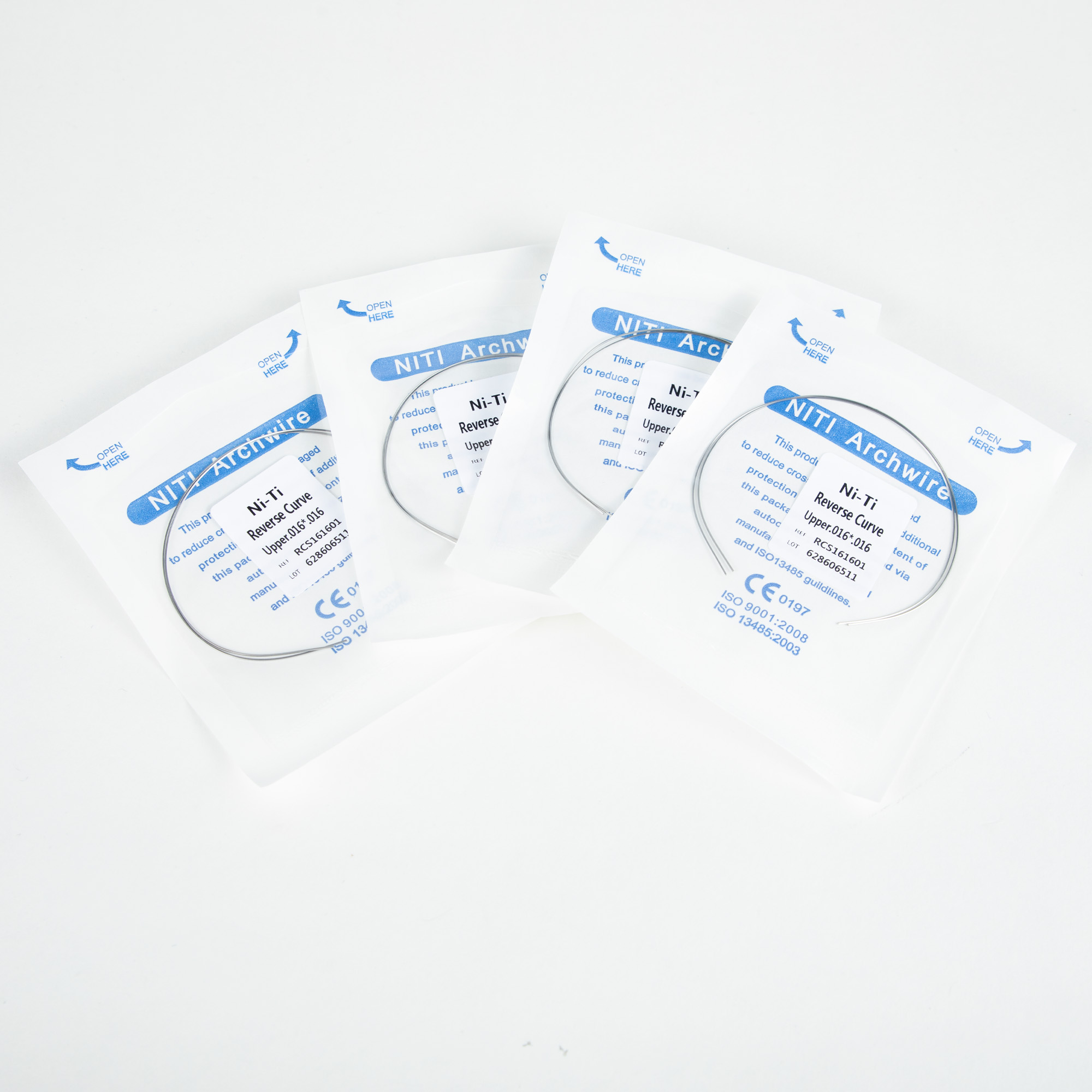 NiTi Rectangular Wires for Orthodontic Treatment Reverse Curve Design and CCC Certification