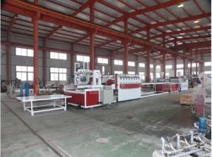 Quality Conical Twin Screw Wood Plastic Composite Machine / PVC Foam Board Extrusion Line wholesale