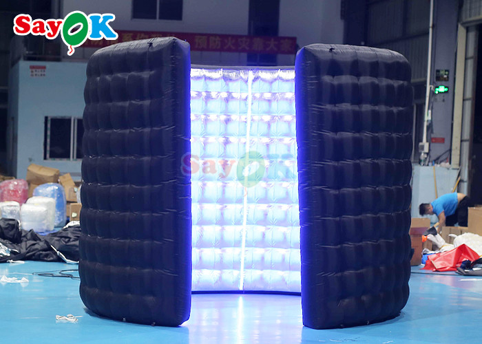 Inflatable 360 Degree Photo Booth With Led Fill Light 360 Photo Booth Enclosure Backdrop