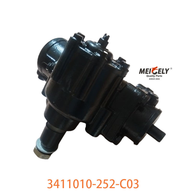 3411010-252-C03 FAW Jiefang Dual Front Axle Steering Gear Assembly