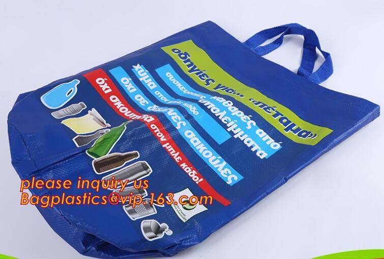 Fashion WaterProof PP Woven Laminated Handle Shopping Bag,fashion laminated reusable pp woven big shopping woven bag