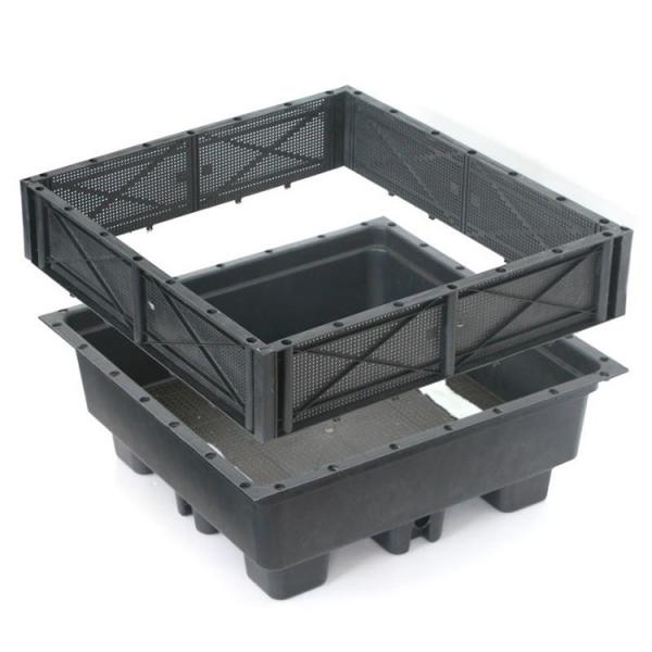 Eco-friendly Sedum Green Roof Modular Tray System for Planting Flowers and