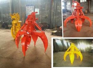 Quality Hydraulic Orange Peel Grab Steel Scrap Grapple Excavator 360 Degree Rotation wholesale