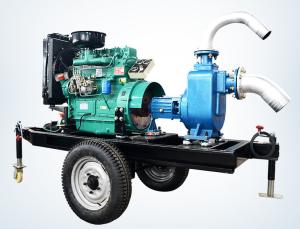 Quality trailer mounted 20hp diesel engine water pump set for agricultural irrigation 100m3 / h wholesale