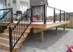 Powder Coating Finish Aluminum Deck Railing Systems Picket Railing Design For