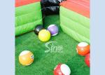 Giant Human Inflatable Snooker Pool Table With Snooker Balls For Snooker